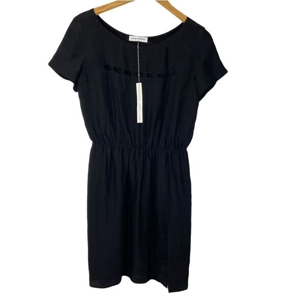 AMANDA UPRICHARD- Black Silk Cut Out Chest Dress - Picture 9 of 9